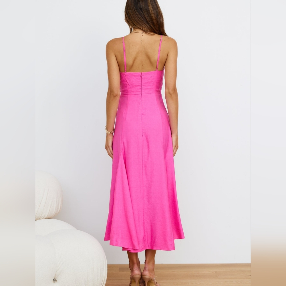 Hello Molly Unspoken Desire Maxi Dress - Hot Pink - Size Medium - Picture 9 of 12